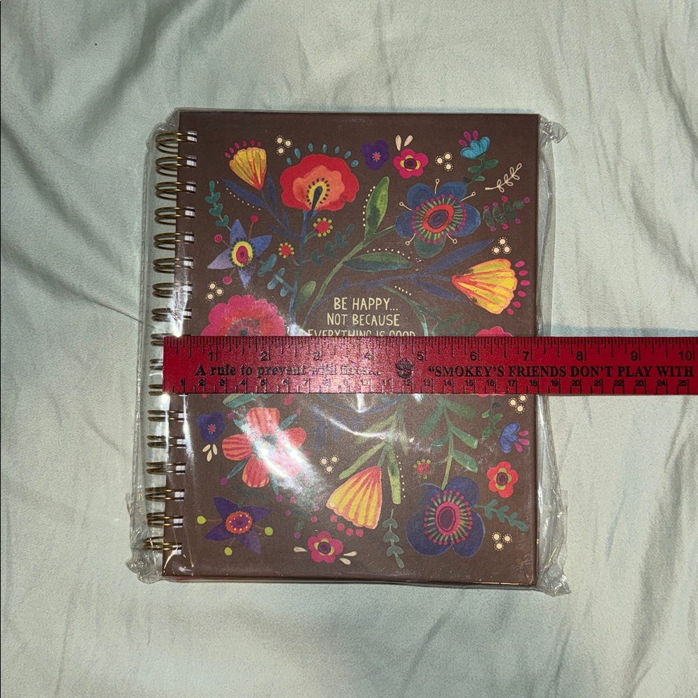 NEW NATURAL LIFE Floral Spiral Notebook with Flowers from Yankee Candle Co - Picture 8 of 9